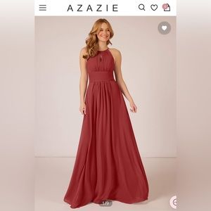Azazie Bonnie (Rust) Bridesmaid Dress